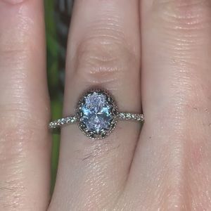 *SALE* Oval Cut Diamond Engagement Ring